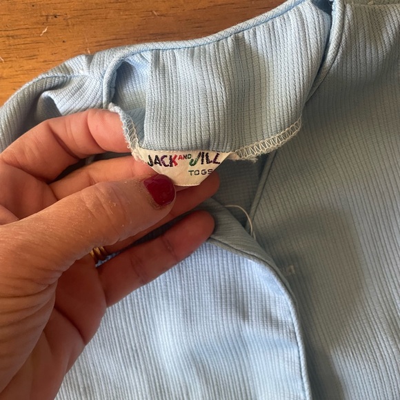 Vintage 50s 1950s Layette Set Jacket Shorts Blue Boy Julius Berger Baby - Picture 7 of 16